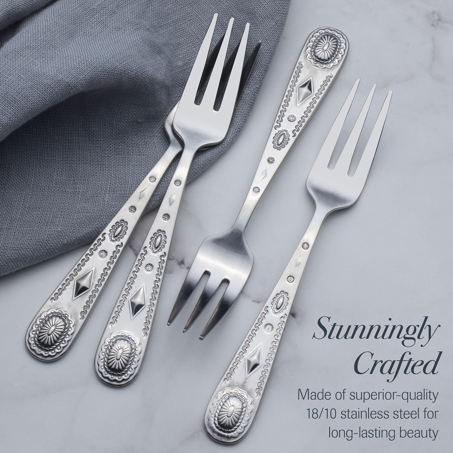 Wallace Taos 18.10 Appetizer Forks, Set of 4