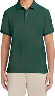 Young Men's Uniform Short Sleeve Stretch Pique Polo
