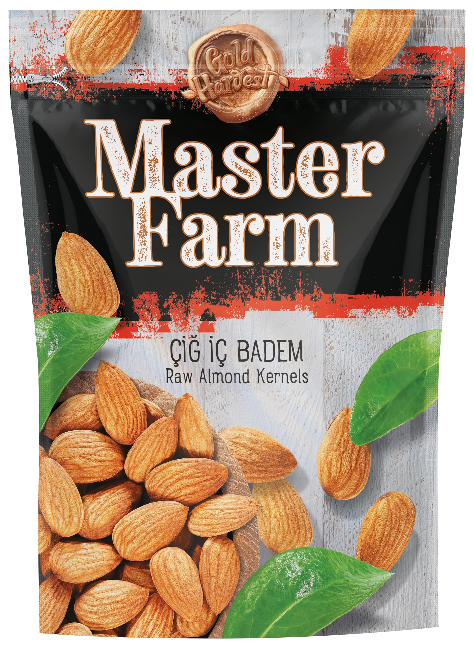 Gold Harvest Master Farm İç Tatlı Çiğ Badem, 160gr