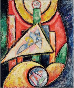 HardPress Abstraction by Marsden Hartley - Abstract Geometric Art 11 x 14 inches