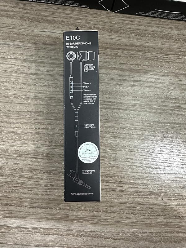 SoundMAGIC E10C Wired Earbuds, Built-in Mic, Premium Hi-Fi, 3.5mm, Gunmetal image 3