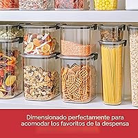 Vista 3 de Rubbermaid Brilliance - Recipiente hermético para almacenar alimentos de despensa, fabricado en plástico sin BPA, capacidad de 7,8 tazas, ideal