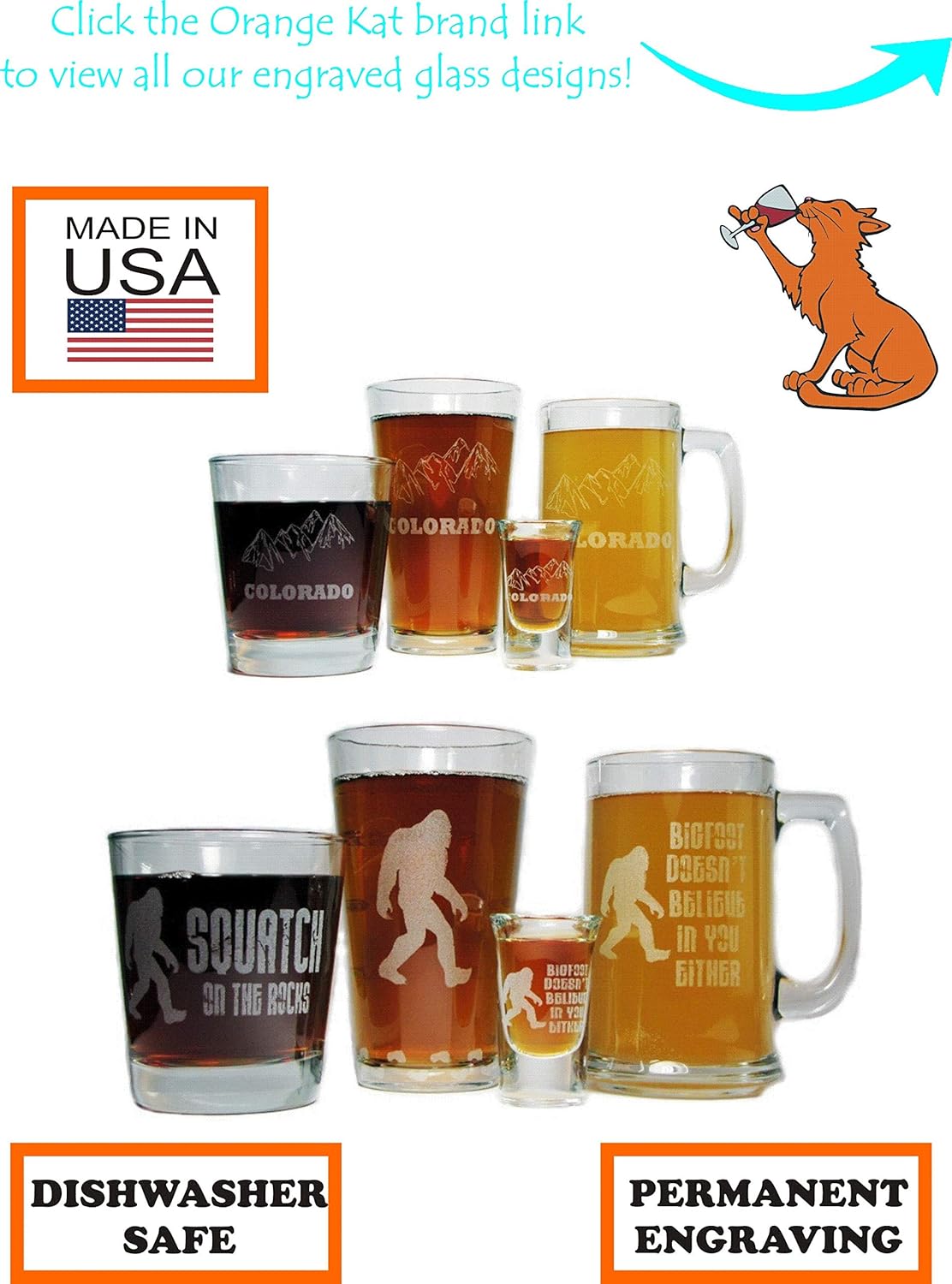 Dad's Sippy Cup Beer Mug and Pint Glass Gift Set - 15oz Engraved Beer Mug with 16oz Pint Glass-Permanently Etched - Fun & Unique Gift!