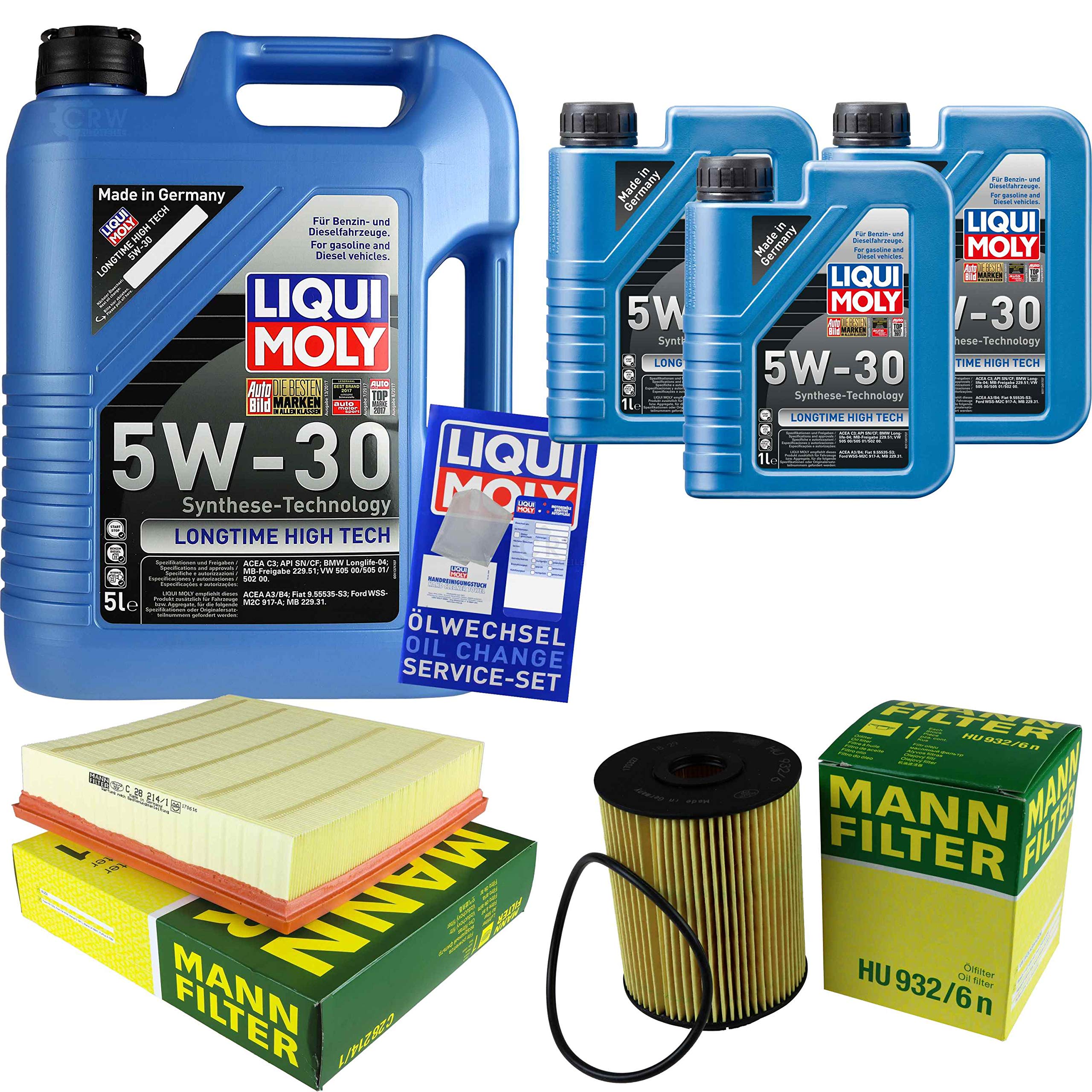 Kit d'inspection 8 l LM LT High Tech 5W-30 + filtre à air MANN