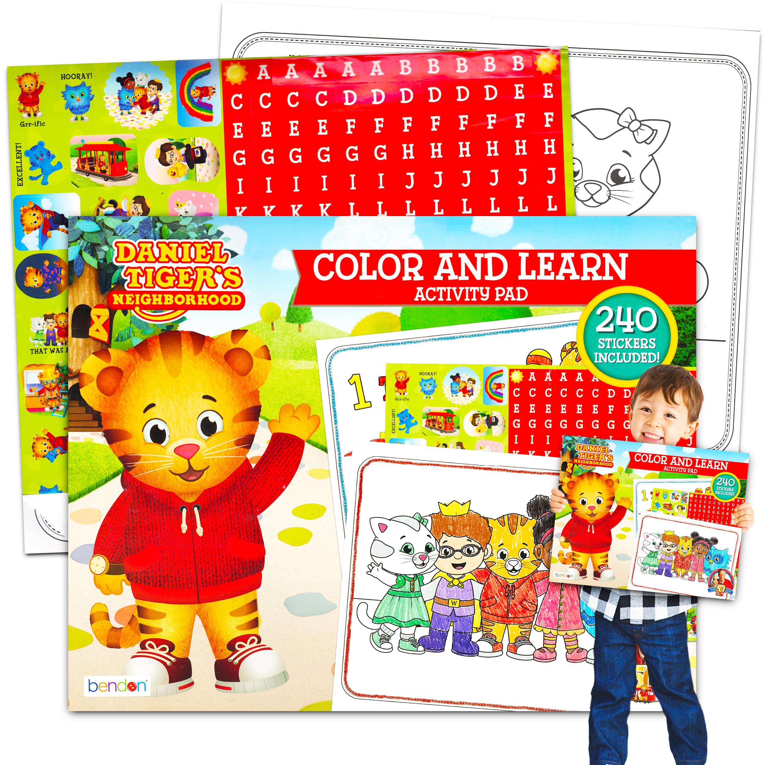 Buy Daniel Tiger Coloring Art Activity Super Set Bundle Giant 40 Pc