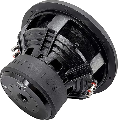 Miniatura 4 de Hifonics BRW12D2 - Subwoofer de audio para automóvil Brutus de 2000 vatios de 12 pulgadas con calibre pesado, recubrimiento en polvo, canasta de