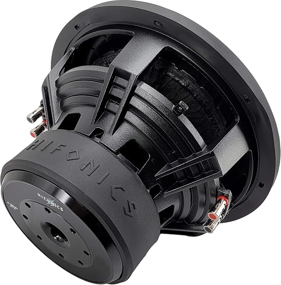 Hifonics BRW12D2 2000 Watts 12 Inch Brutus Car Audio Subwoofer with Heavy Gauge, Powder Coated, Aluminum Die-Cast Basket, Dual 70 Oz Magnet, 3 Inches Voice Coil - Dual 2 Ohm - 12 in