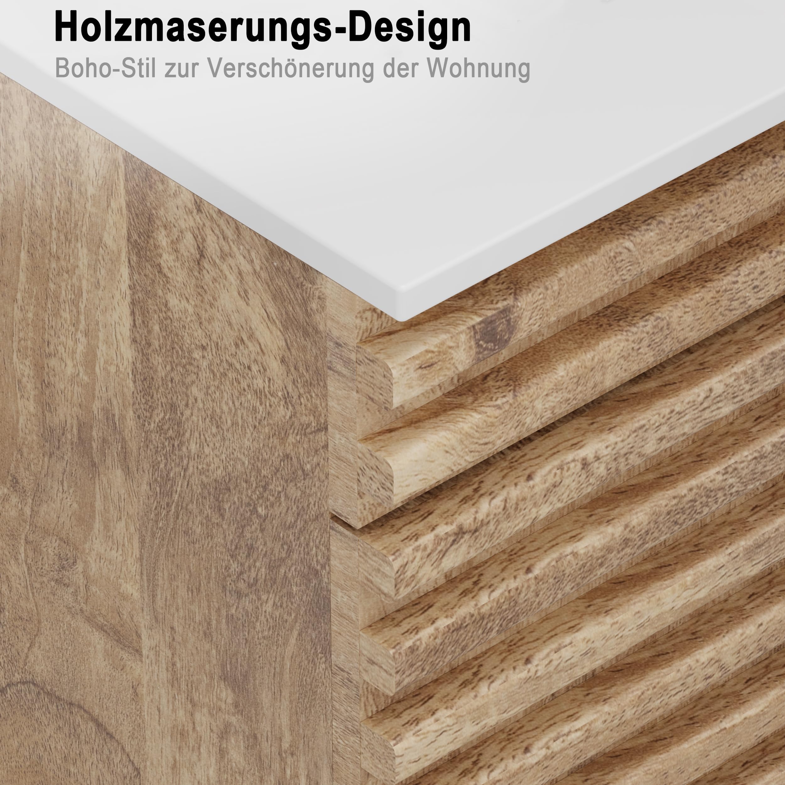 UEV Umywalka z szafką pod umywalkę, 90 cm, wisząca, szuflady z systemem Soft-Close, miejsce do prania, umywalka ścienna, meble łazienkowe, meble łazienkowe, zestaw mebli łazienkowych dla gości, kolor