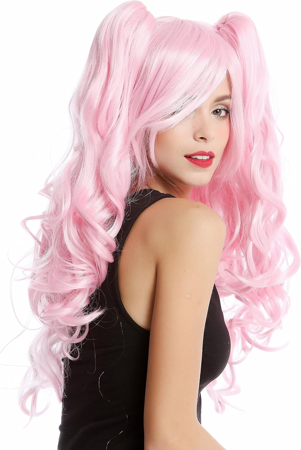 WIG ME UP - YZF-4379-TF2317 Lady Quality Cosplay Wig 2 removable pigtails ponytails long Gothic Lolita pink - Image 5