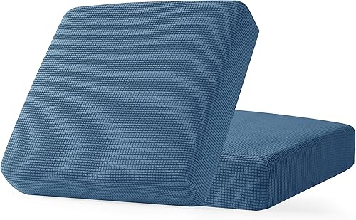 Vista 39 de CHUN YI - Funda elástica de cojín para sofá biplaza, funda de asiento de sofá con tela jacquard de elastano (mediana, color verde azulado) Verde