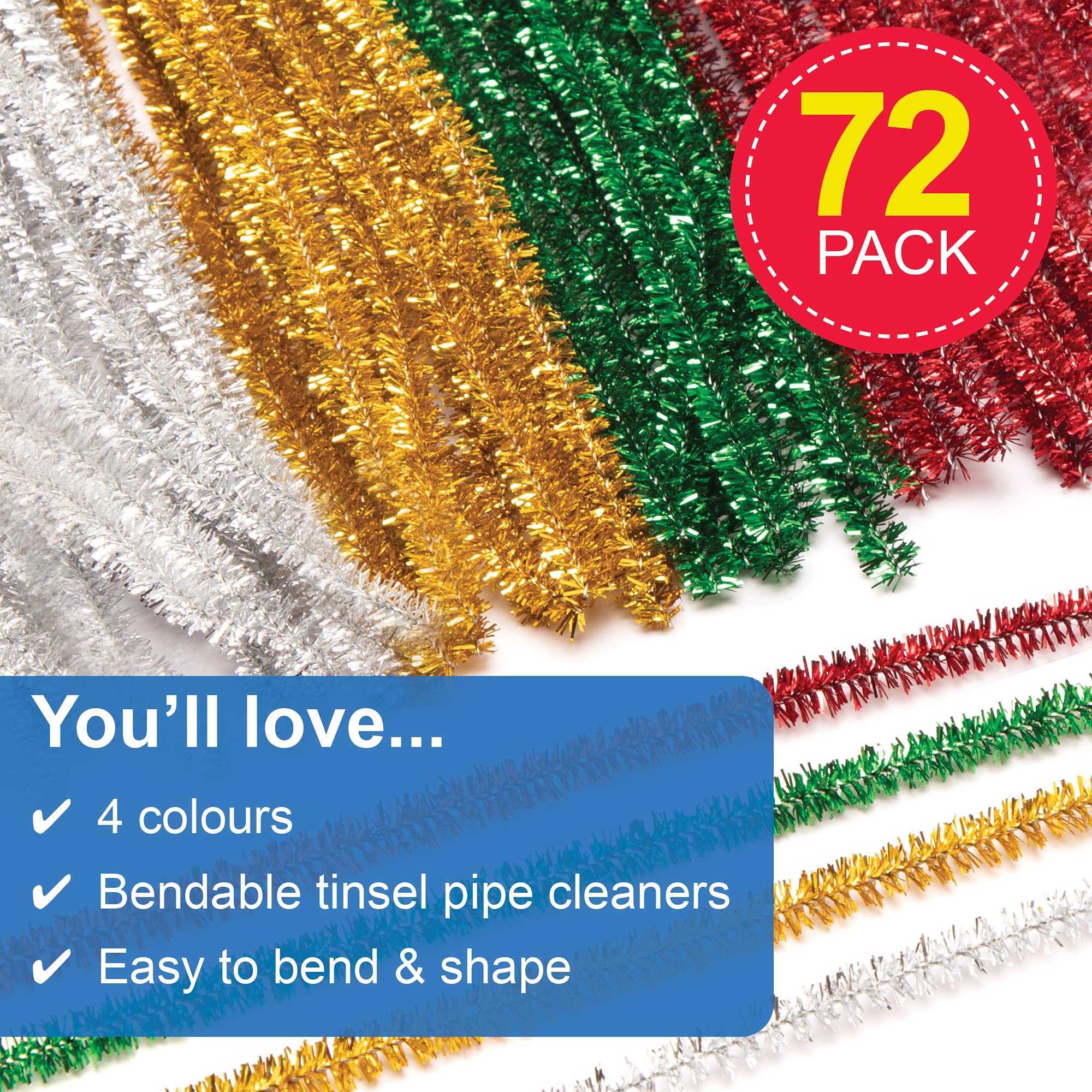 Scovolini Artigianato Baker Ross - 150 Pezzi Colori Bosco Per Bambini