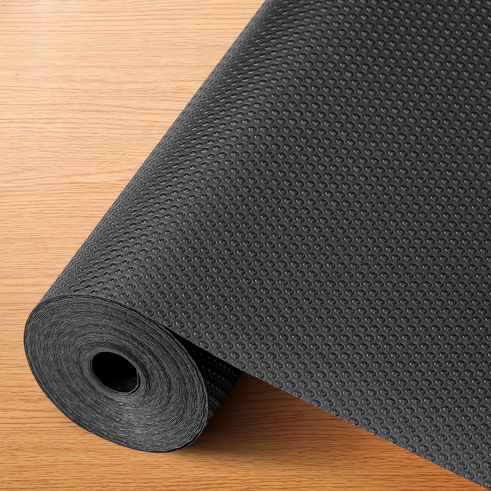 Porslin Shelf Liner for Kitchen Shelves - 45cm x 5m Non-Adhesive EVA Waterproof Cabinet Liners, Anti-Slip Drawer Mats for Wardrobe, Cupboard, Dresser Roll - Easy to Cut, Protects Shelves - SL07