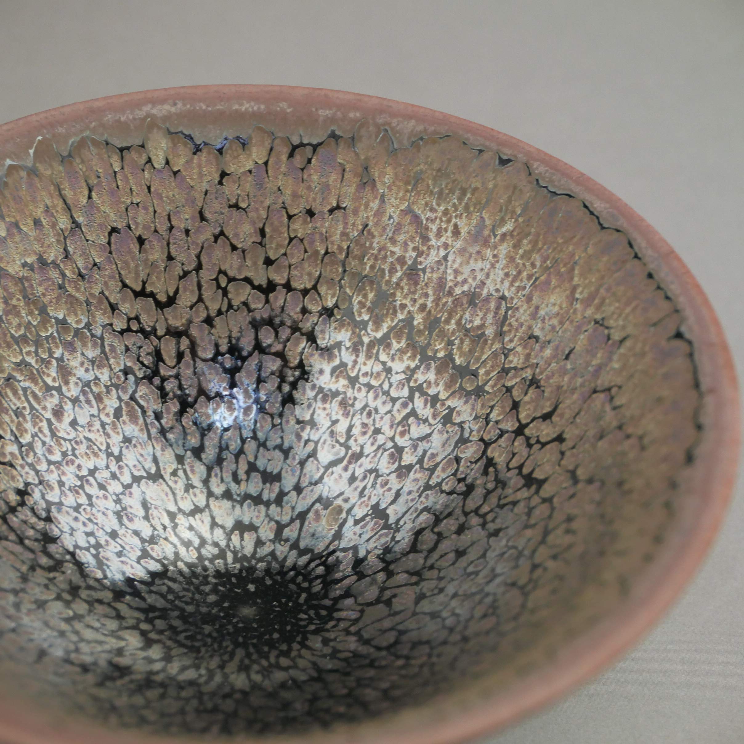 鎌田 幸ニ作 盃 油滴 京焼 京焼・清水焼 鎌田幸二 耀変油滴天目盃 – SEIKADO