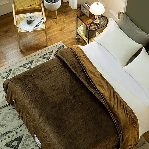 Miniatura 8 de Jets Home Manta térmica Queen de 84 x 90 pulgadas manta eléctrica de franela certificada ETLFCC manta térmica lavable a máquina con 4 niveles de