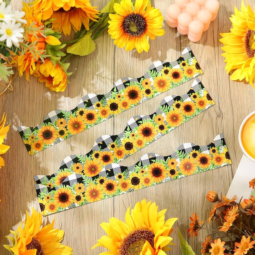 Amazon | Capoda 12個 磁気ボーダー 夏 ひまわり 掲示板