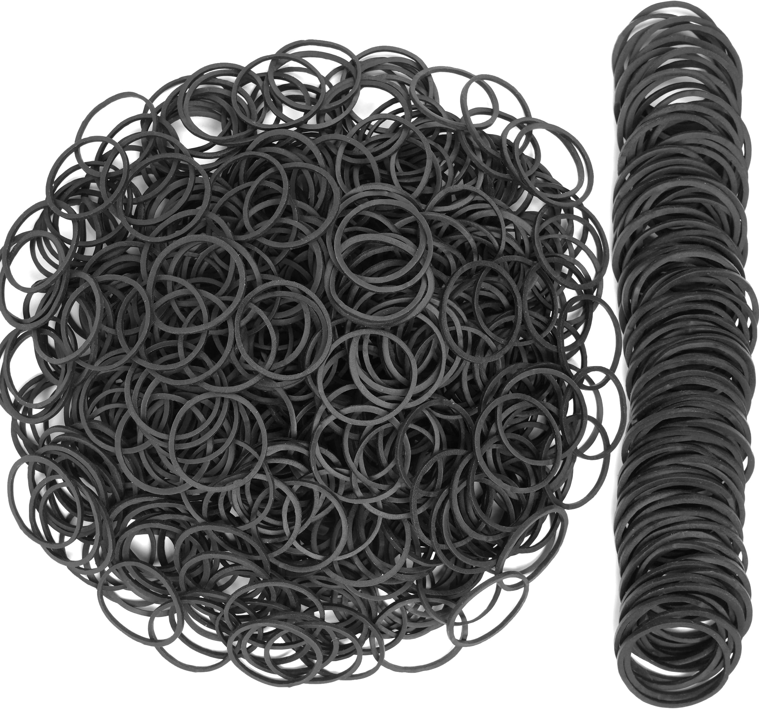 AIWOQI Rubber Bands Size 10 rubber band 760pcs Black Elastic Rubber Band size10