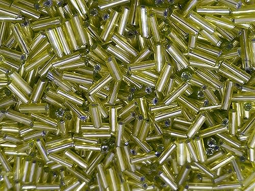 Miniatura 5 de Cuentas de corneta checa de 40 gr  1.4 oz Tamaño del tubo de vidrio #3 0.276 in (cristal iridiscente)