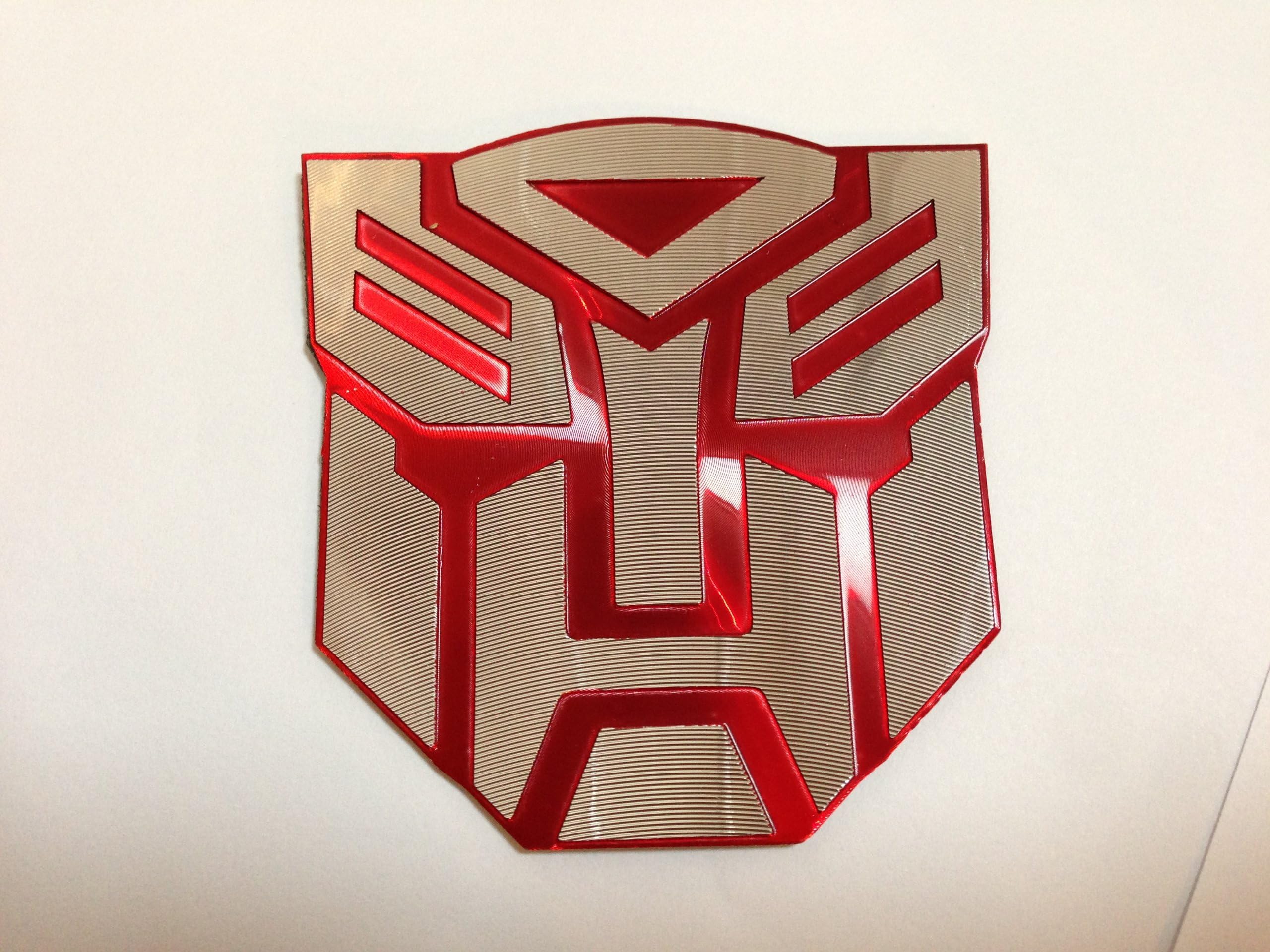 3d Red Transformers Autobot Logo Emblem Badge Decal Car