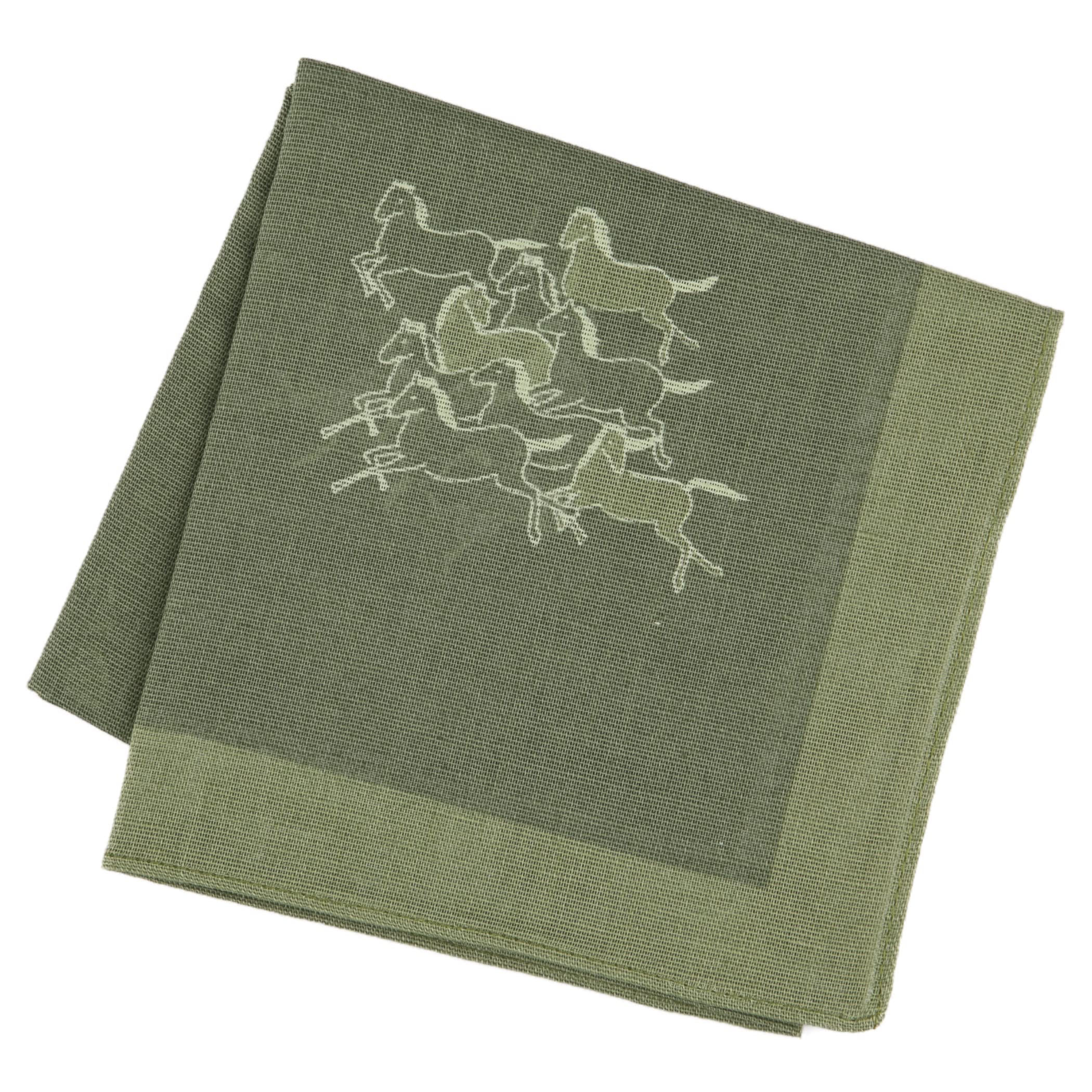 Japanese Handkerchief for Men Women (Auspicious Designs) Bandana Furoshiki Wrapping Cloth/Made in Japan, 9-ha Horse/Kyukyuhisa Horses Success and Good Luck