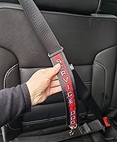 Vista 3 de ActiveDogs - Conector de cinturón de seguridad bordado de 15 pulgadas para perro, de alta visibilidad, dos tonos con correa de grado militar