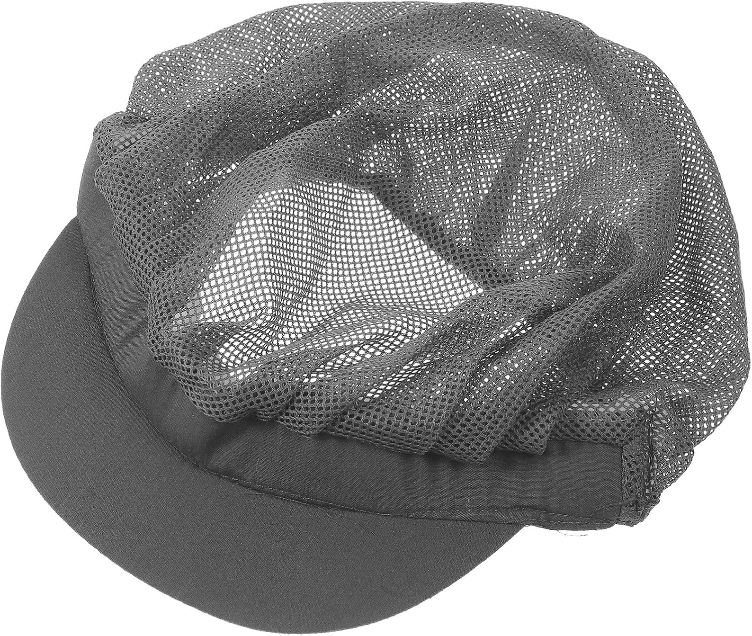 Cotton Chef Hat for Men and Women Dustproof Breathable Kitchen Cap Unisex Service Food Hygiene Hat for Restaurant and Factory Use Grey