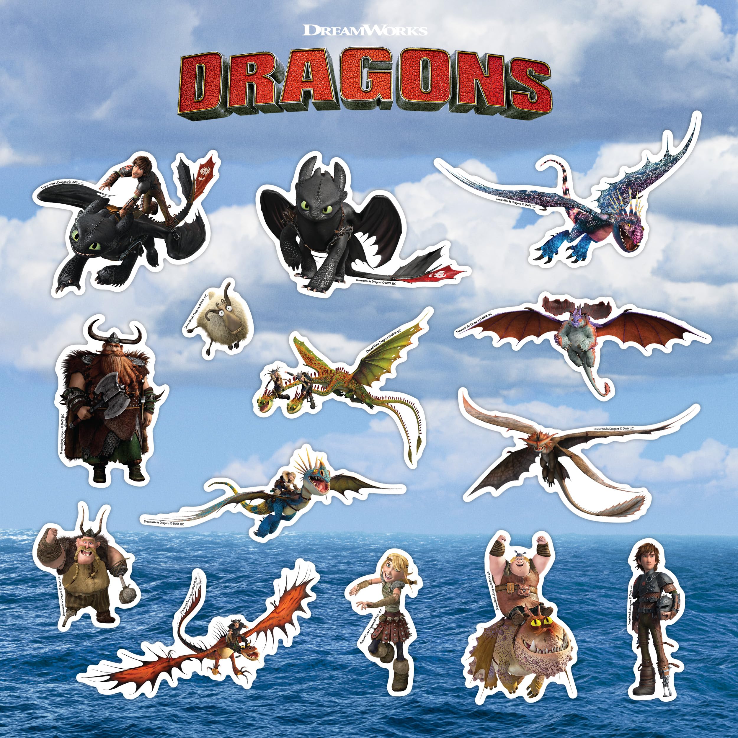 Dragon Ash ステッカー　FULUY BOTS Furuya Amazon.com: DreamWorks How to Train Your Dragon Decals - Set of 14