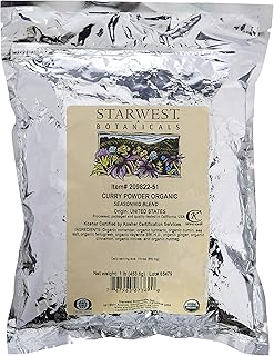 Starwest Botanicals Organic Curry Powder Spice Blend, 1 Pound Bulk Bag