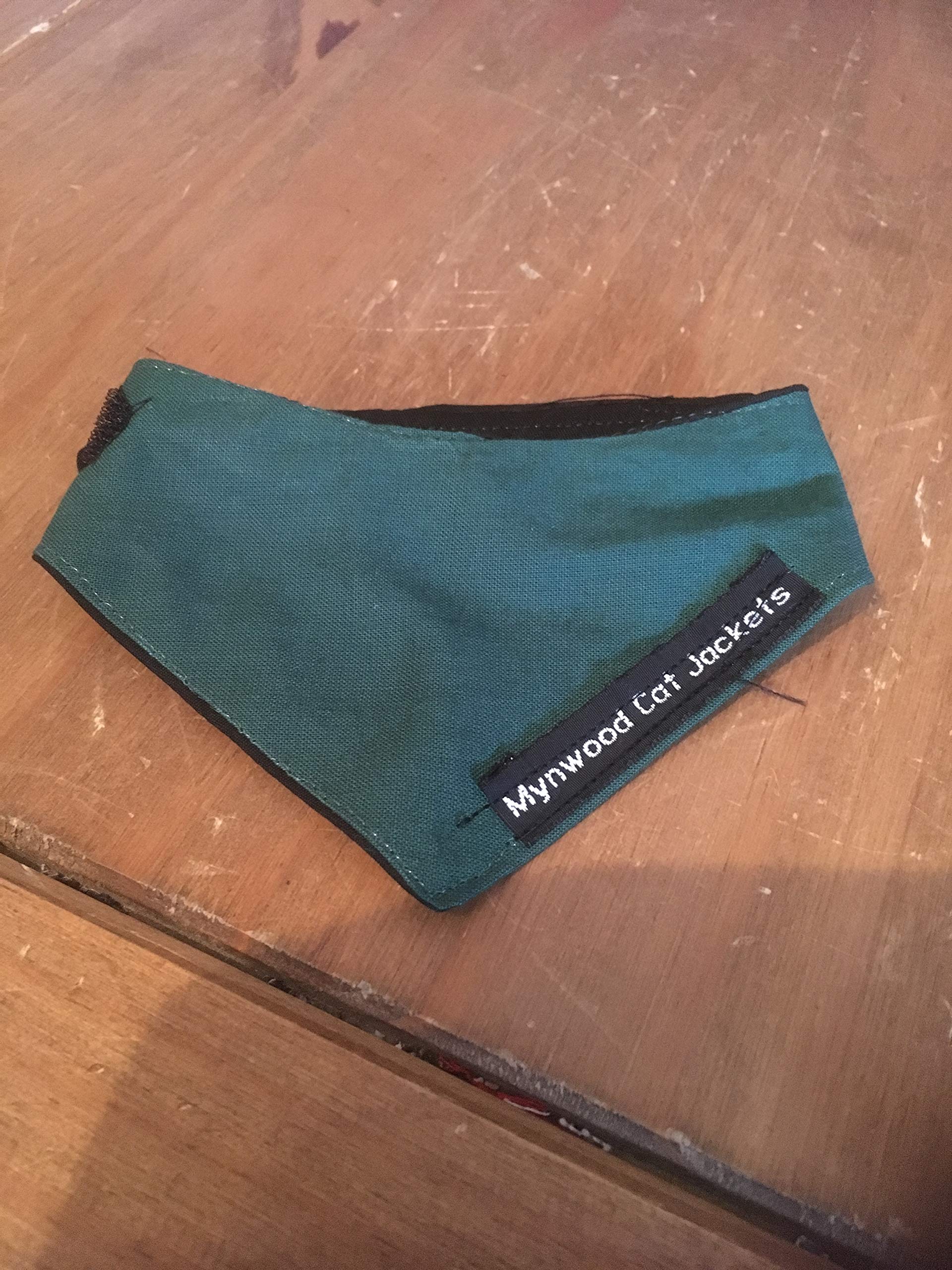 Christmas Mynwood Cat Jacket Bandana (Christmas Green Cotton)