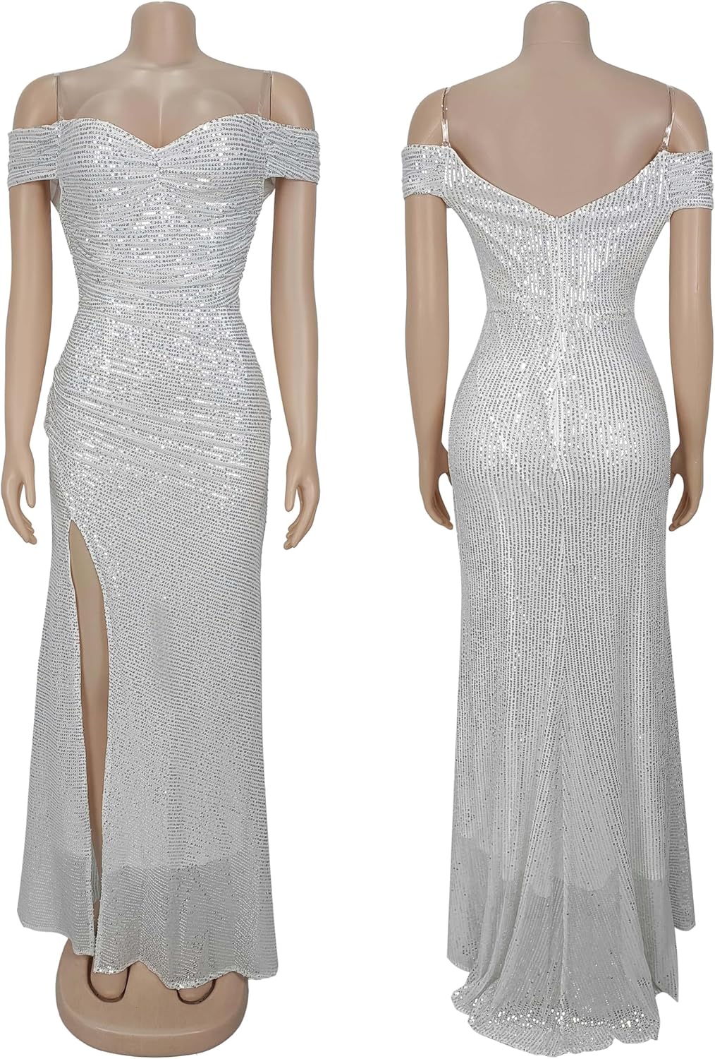 Fully Lined Soft Sequin Evening Dress for Women Formal,Wedding,Prom,Gala - Image 6