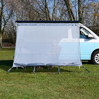 yourGEAR Campingbus Sun + Rain Blocker 2,4 x 2 m - Vielseitige Vorderwand für Markise, schützt vor Sonne, Regen, Wind - UV 50+ Schutz, 3000 mm