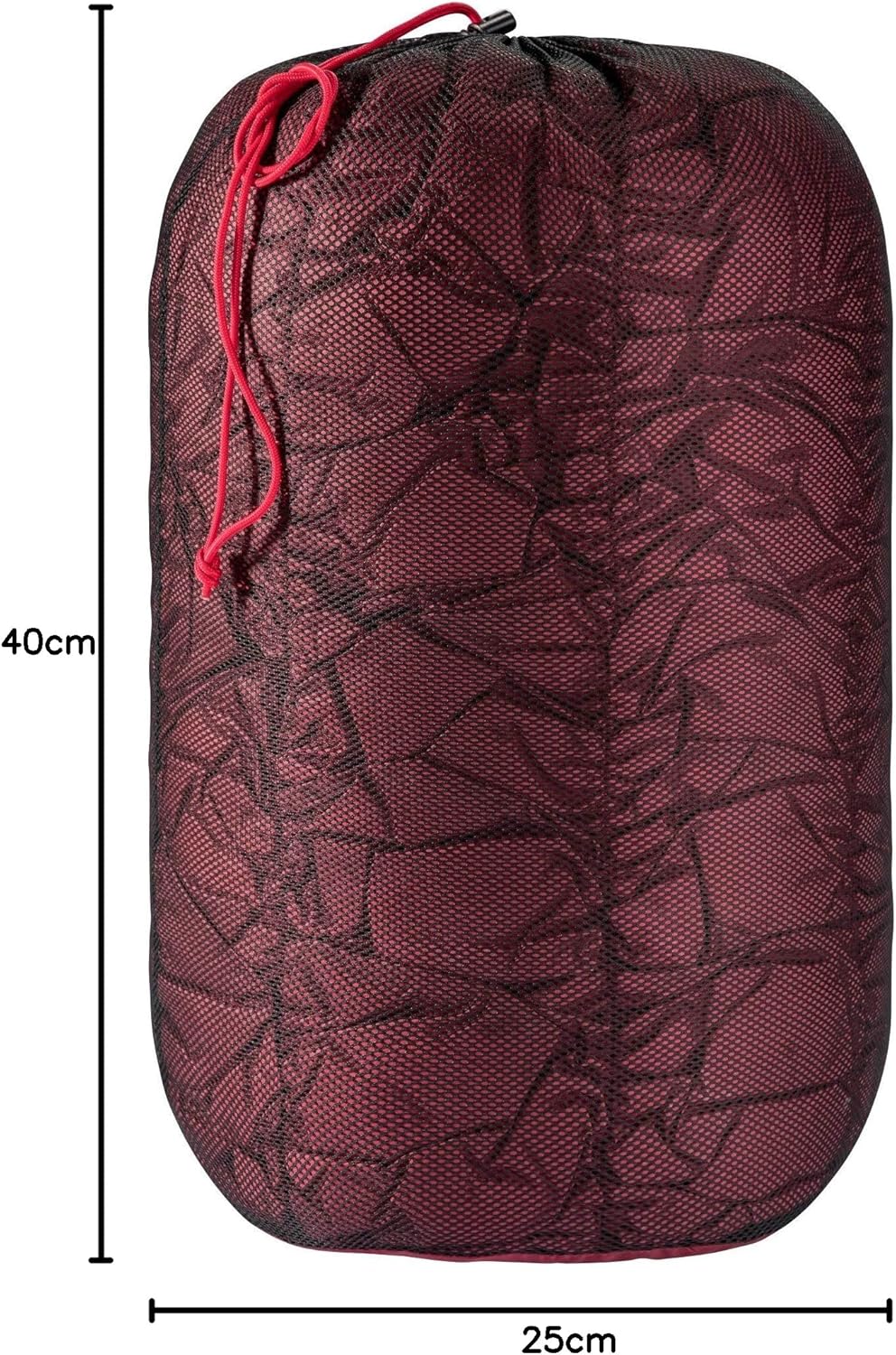 deuter Exosphere -6° Synthetic Fibre Sleeping Bag, Cranberry-Fire