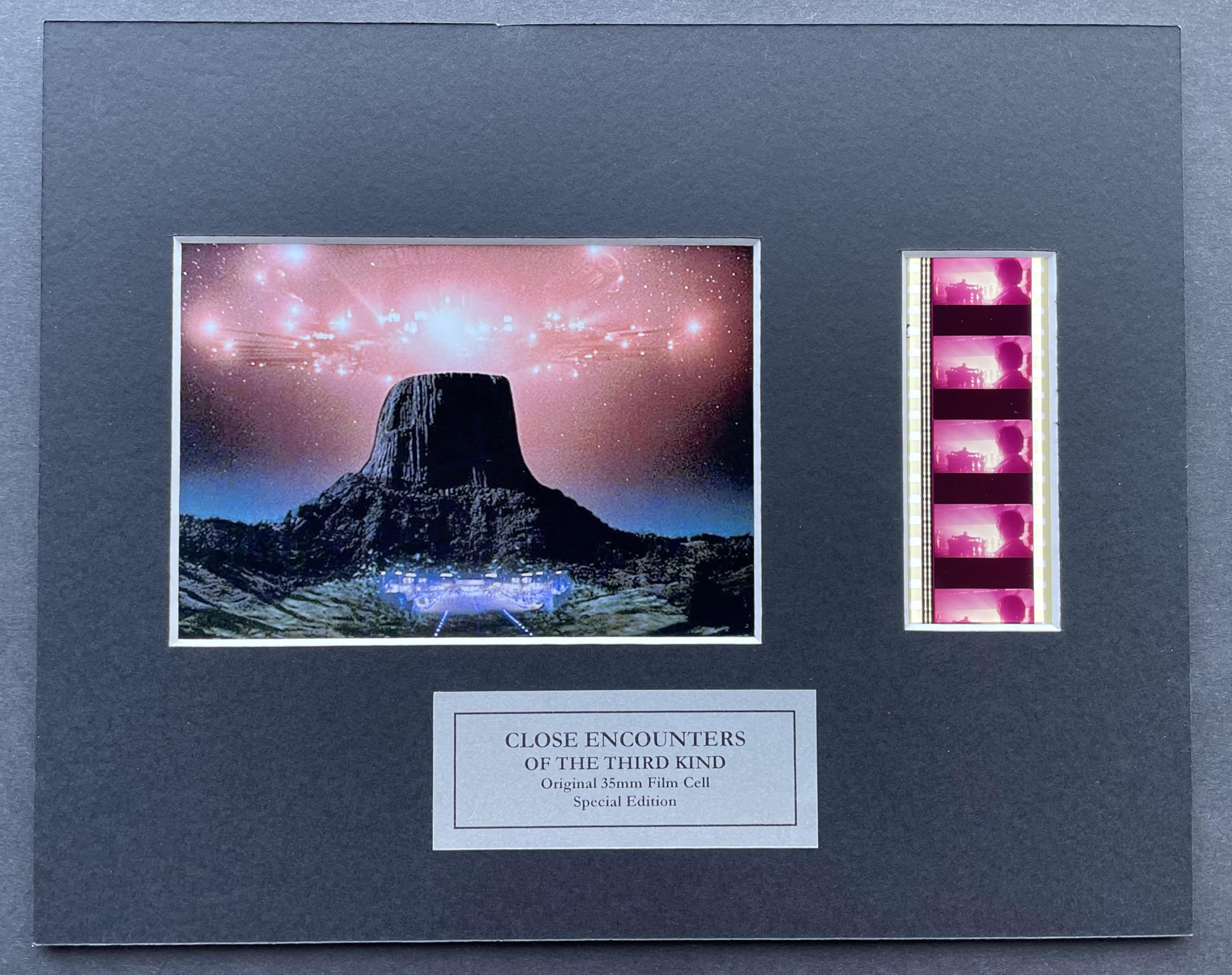MGP Memorabilia Close Encounters of the Third Kind Original 35mm film cells set in Quality Mount
