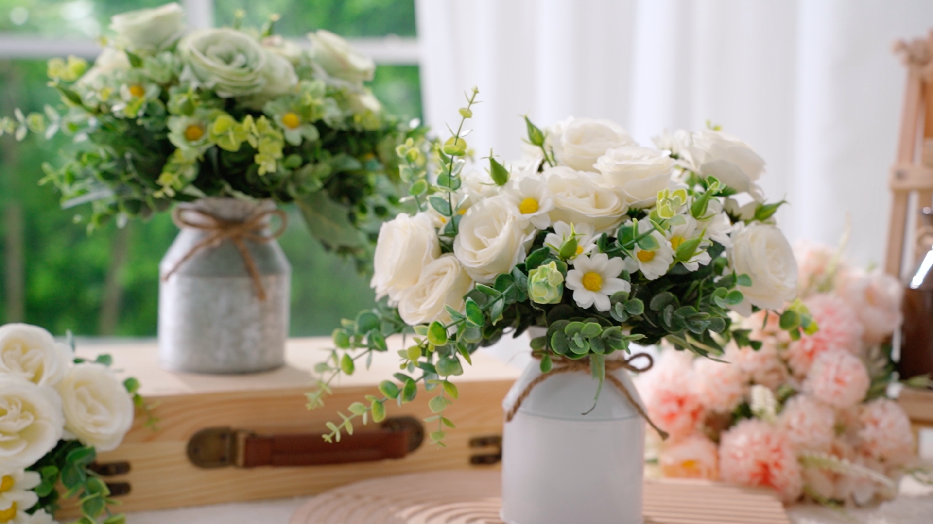 Amazon.com: Domensi 12 Pcs Farmhouse Metal Flower Vase Wedding
