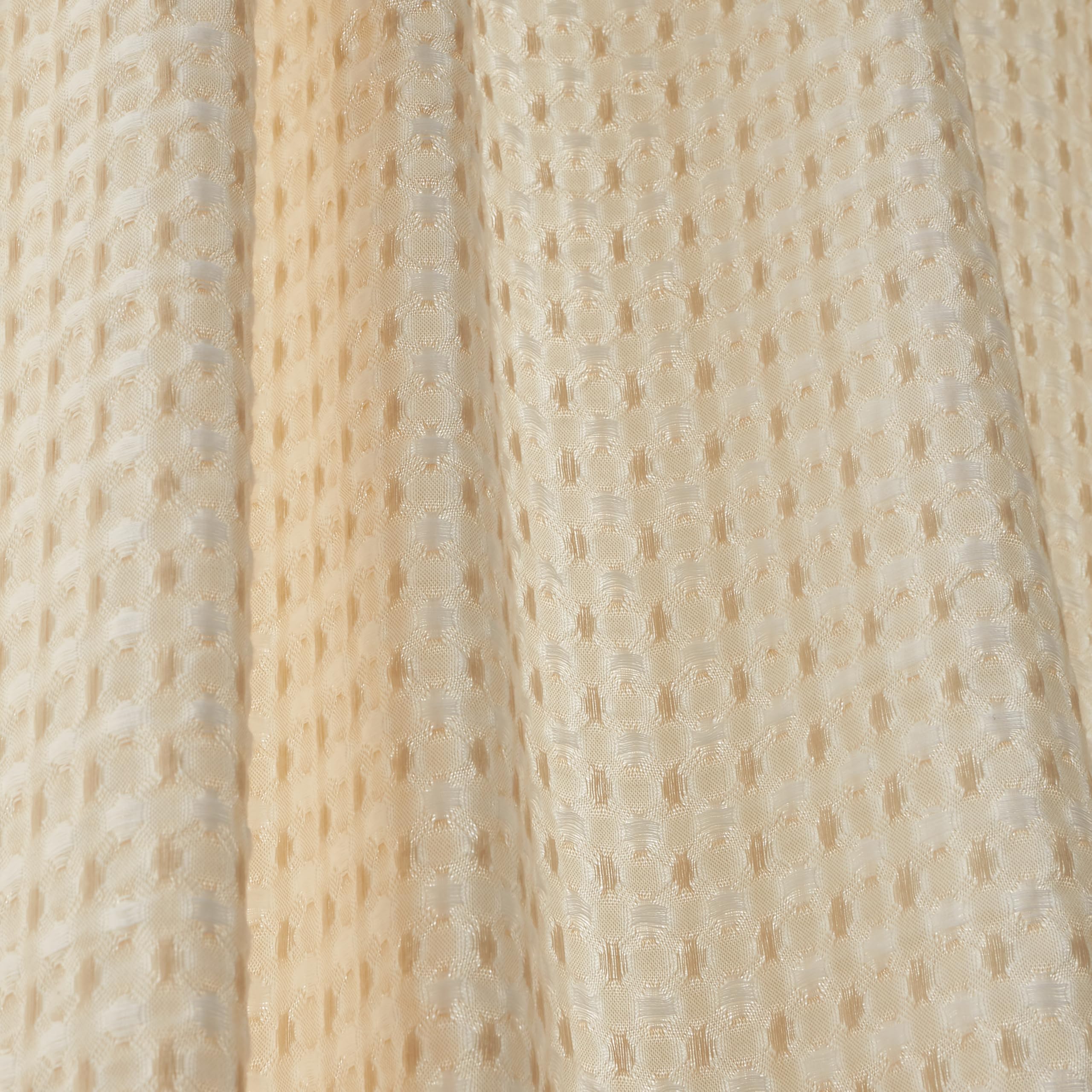 Pineapple Elephant Rideau en Voile gaufré Muscat 140 x 229 cm Naturel