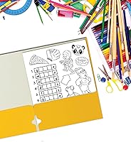 Vista 7 de Better Office Products Two Pocket Portfolio Folders, 50-Pack, Yellow, Letter Size Paper Folders, 50 Pieces, Yellow