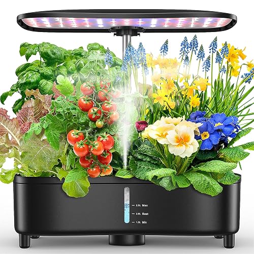 Potager Interieur 15 Pods, Système pour Cultures Hydroponie, Technologie Aéroponique