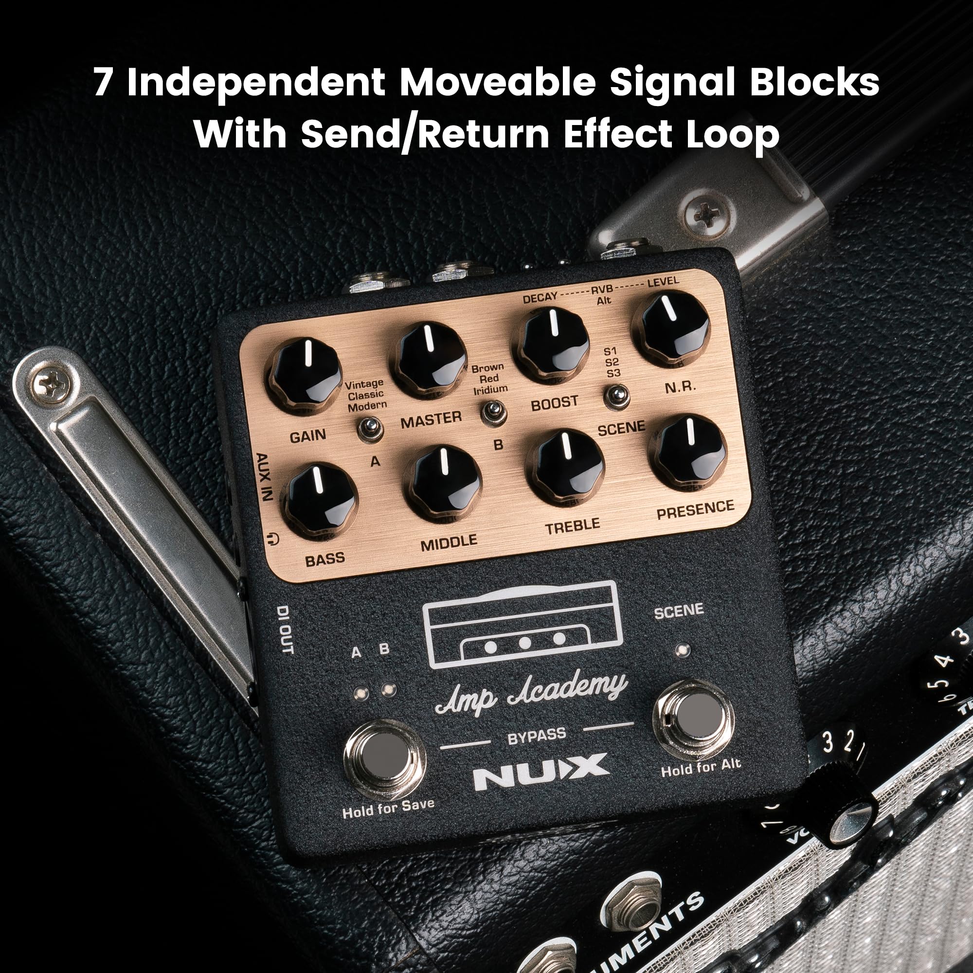 Amazon | NUX NGS-6 Amp Academy Amp Modeler ギターペダル 1024