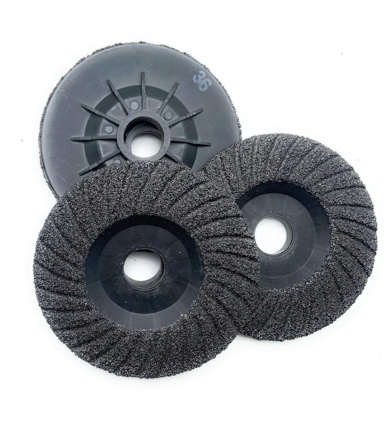 SIGNI 5 Pack SiC Plastic Back Grinding Wheel for Granite/Marble/Concrete and Glasses (4.5 INCH, 36 GRIT)