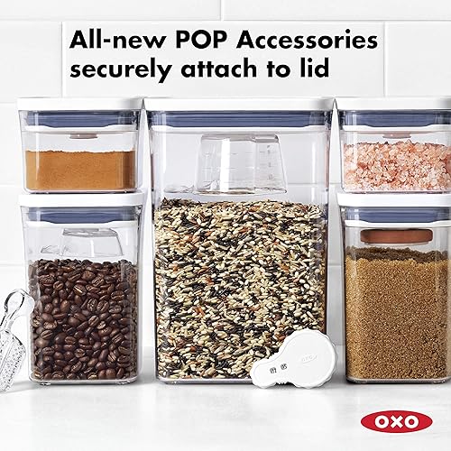 Miniatura 9 de OXO Good Grips POP Contenedor hermético de alimentos - 1.9 cuartos de galón para granola y más, transparente