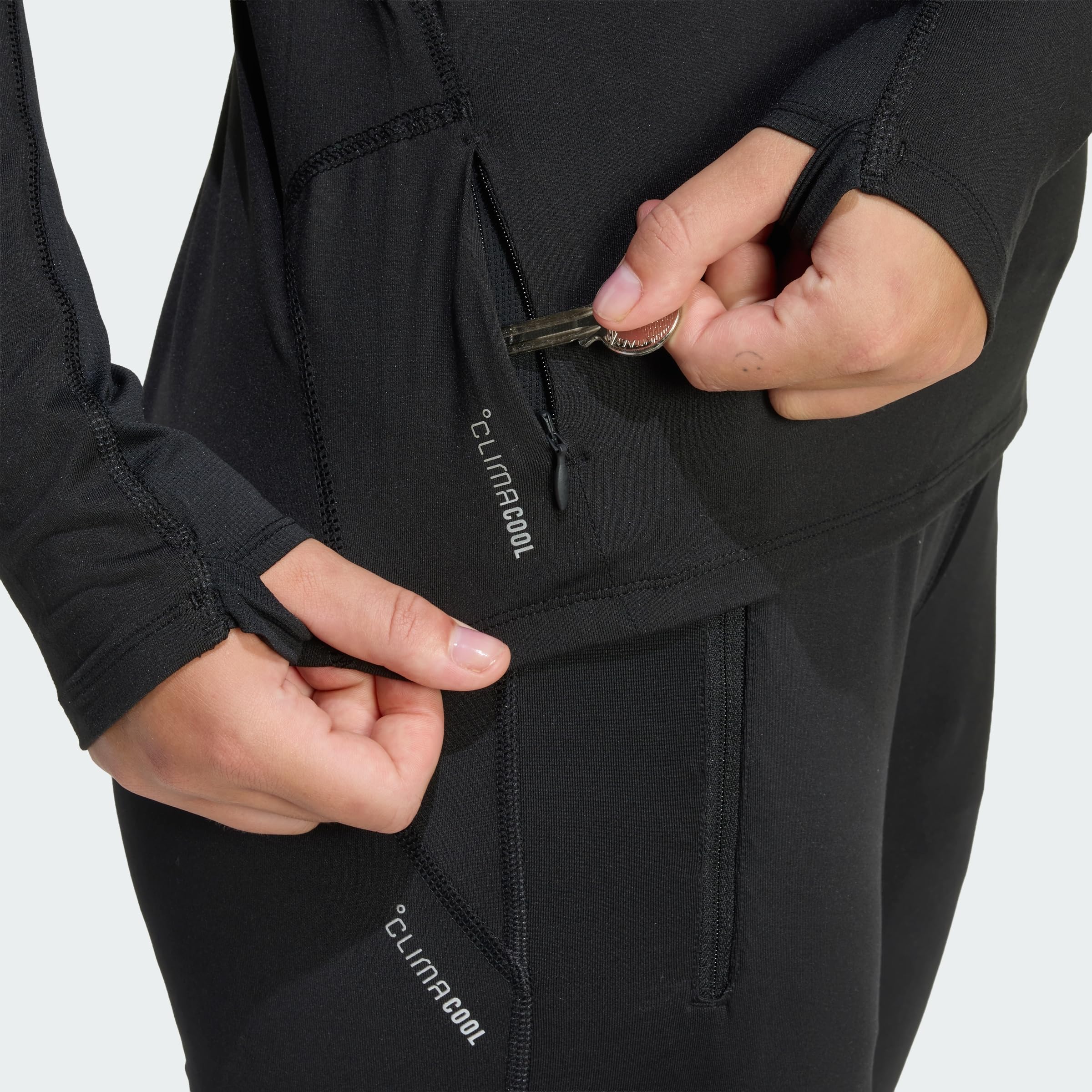 adidas Women's adi365 Iconic Running Pullover, Reißverschluss bis zur Brust