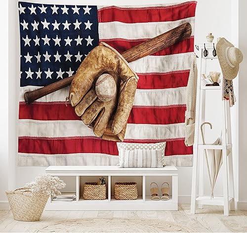 Miniatura 466 de Ambesonne Tapiz gótico, patio con hiedra encantada en la puerta antigua al bosque, colgante de pared ancho para dormitorio, sala de estar, 2-Verde