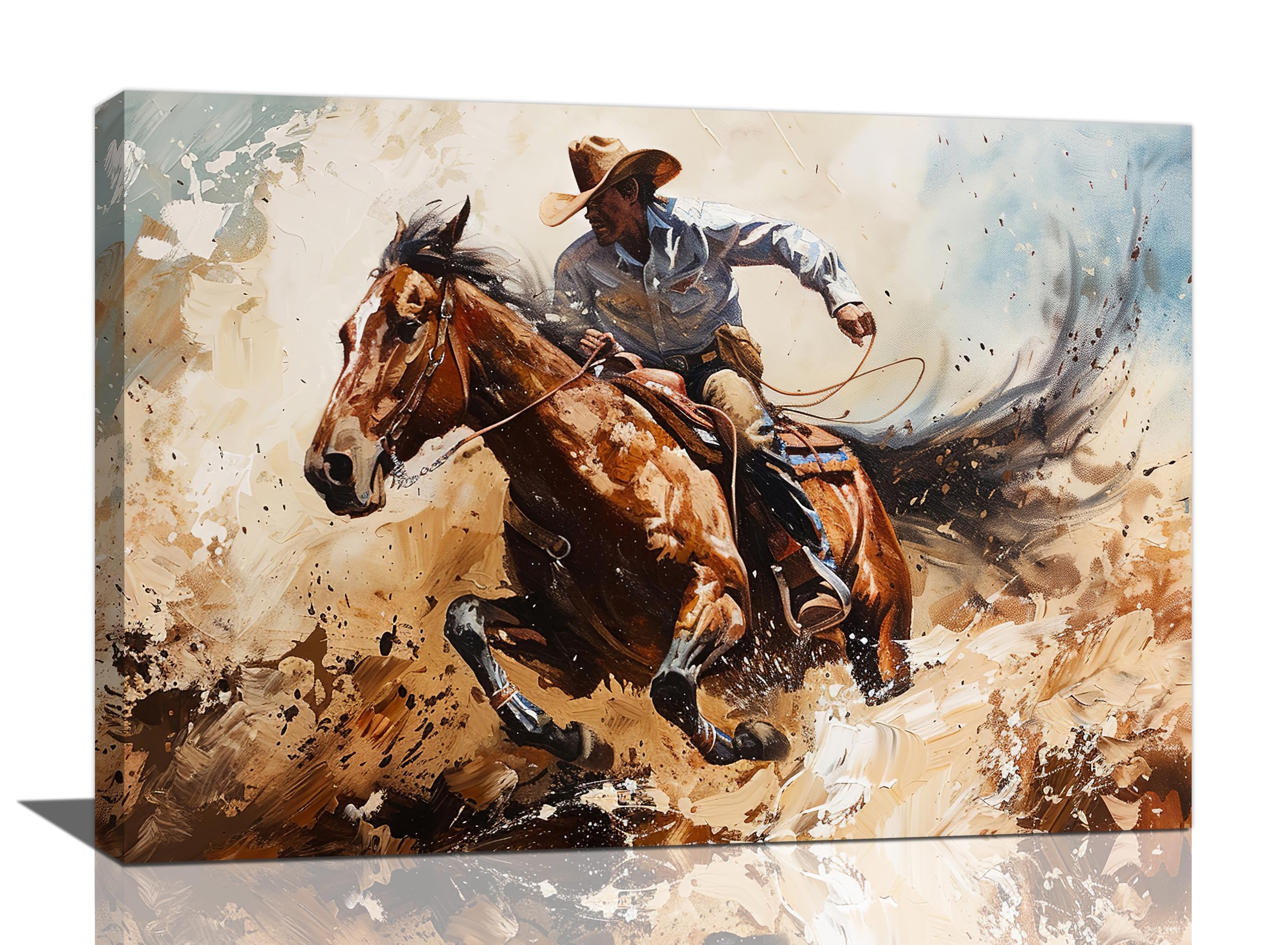 Amazon.com: Western Cowboy Wall Art Vintage Cowboy Pictures Wall Decor ...