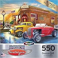 Vista 4 de RoseArt - American Nostalgia - American Grill - Rompecabezas de 550 piezas para adultos