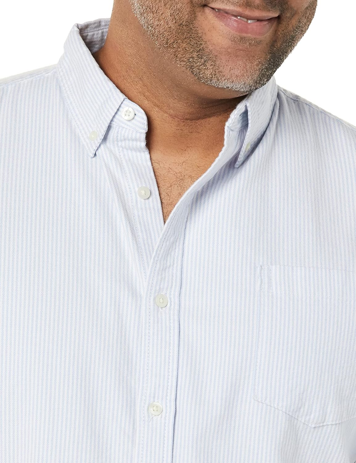 Amazon Essentials Men's Long Sleeve Shirt - Regular-Fit, Pocket Stretch Oxford (Available in Big & Tall) - Image 5
