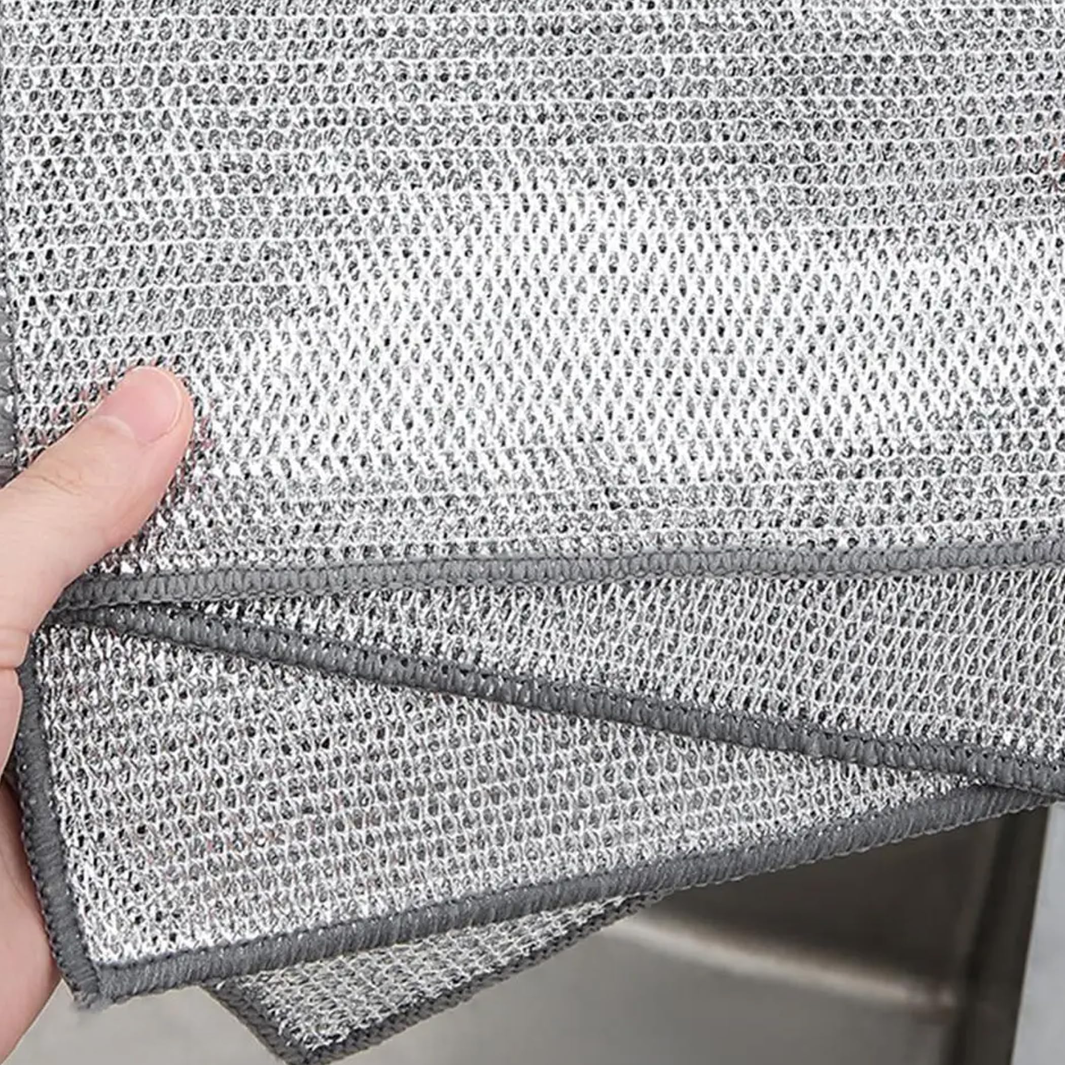 Brain Freezer Pack of 8 Non-Scratch Wire Dishcloth & Gaps Cleaning Brush, Multipurpose Wire Rags for Wet and Dry, Easy Rinsing, Reusable, Wire Cleaning Cloth for Kitchen, Sinks, Pots, Pans (B0DHP52HLP) Amazon Price History, Amazon Price Tracker