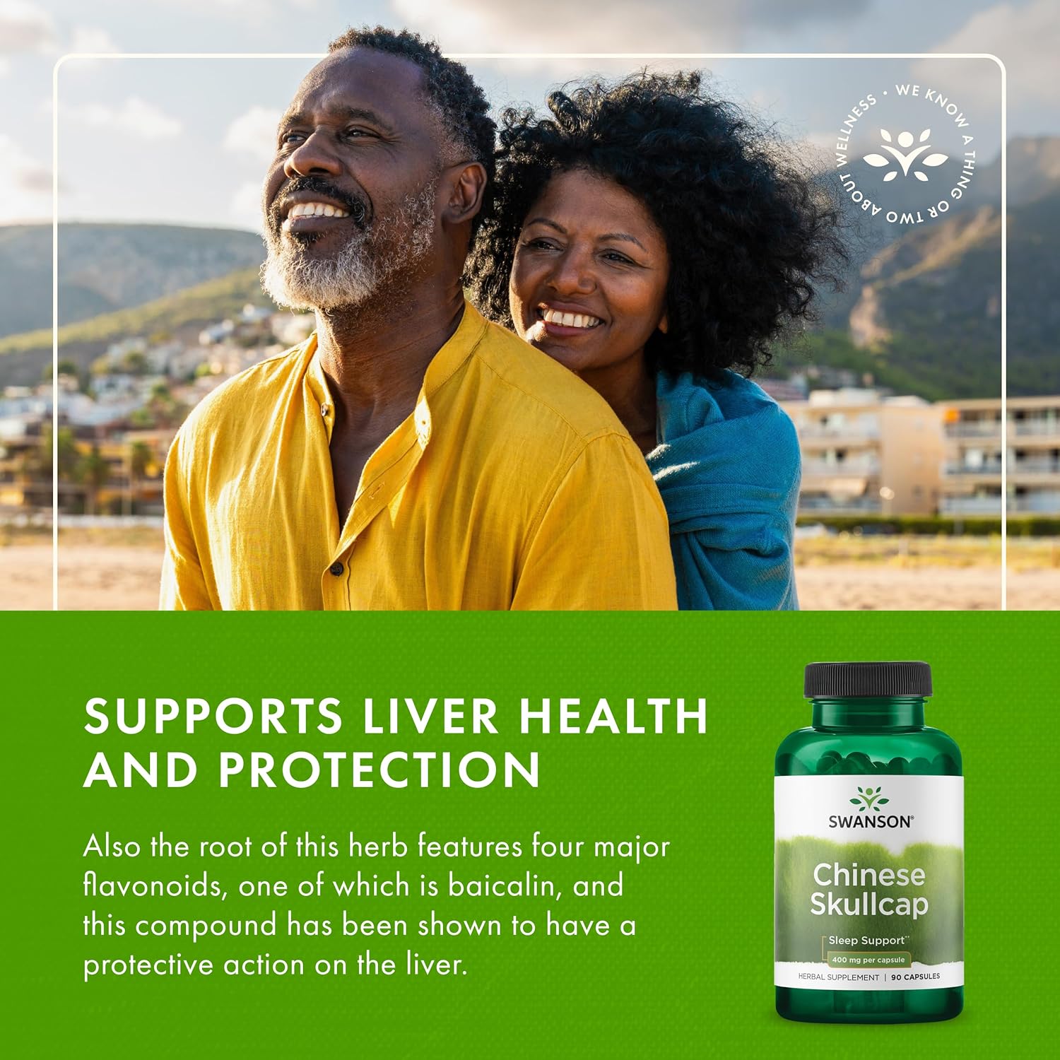 Swanson Chinese Skullcap - Herbal Supplement Promoting Relaxation & Sleep Support - Flavonoid Formula to Help Soothe Nerves - (90 Capsules, 400mg Each) - Image 6