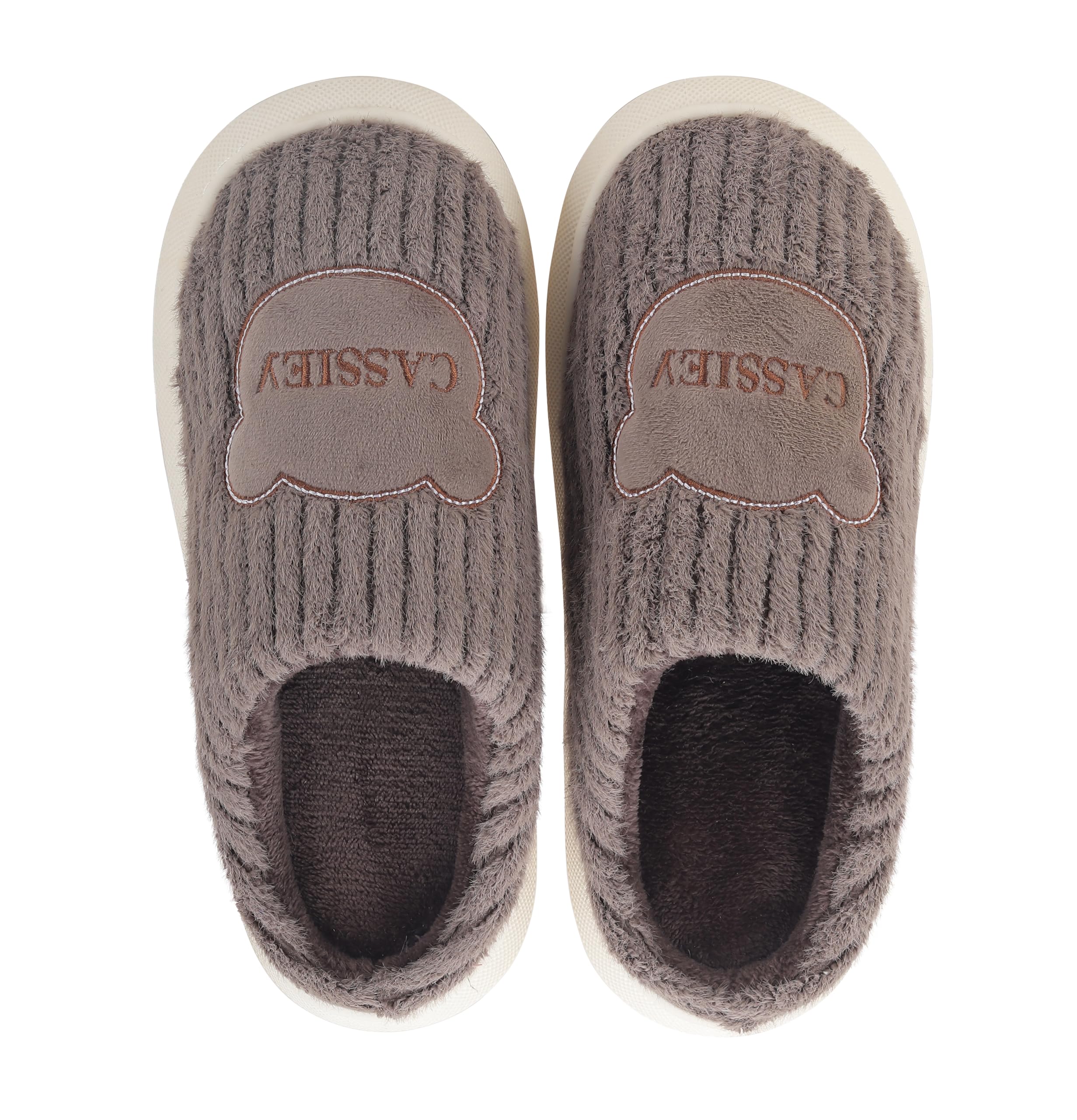 CASSIEY Indoor/Outdoor Soft Bottom Fur Slippers |Mens Flipflop |Womens Slippers |Boys Slippers flip Flop Brown (B09N2DFHL9) Amazon Price History, Amazon Price Tracker
