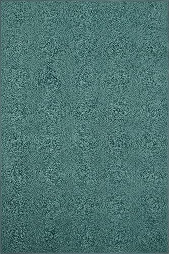 Alfombra de color sólido para mascotas, respetuosa con el medio ambiente., Polipropileno, Verde azulado
