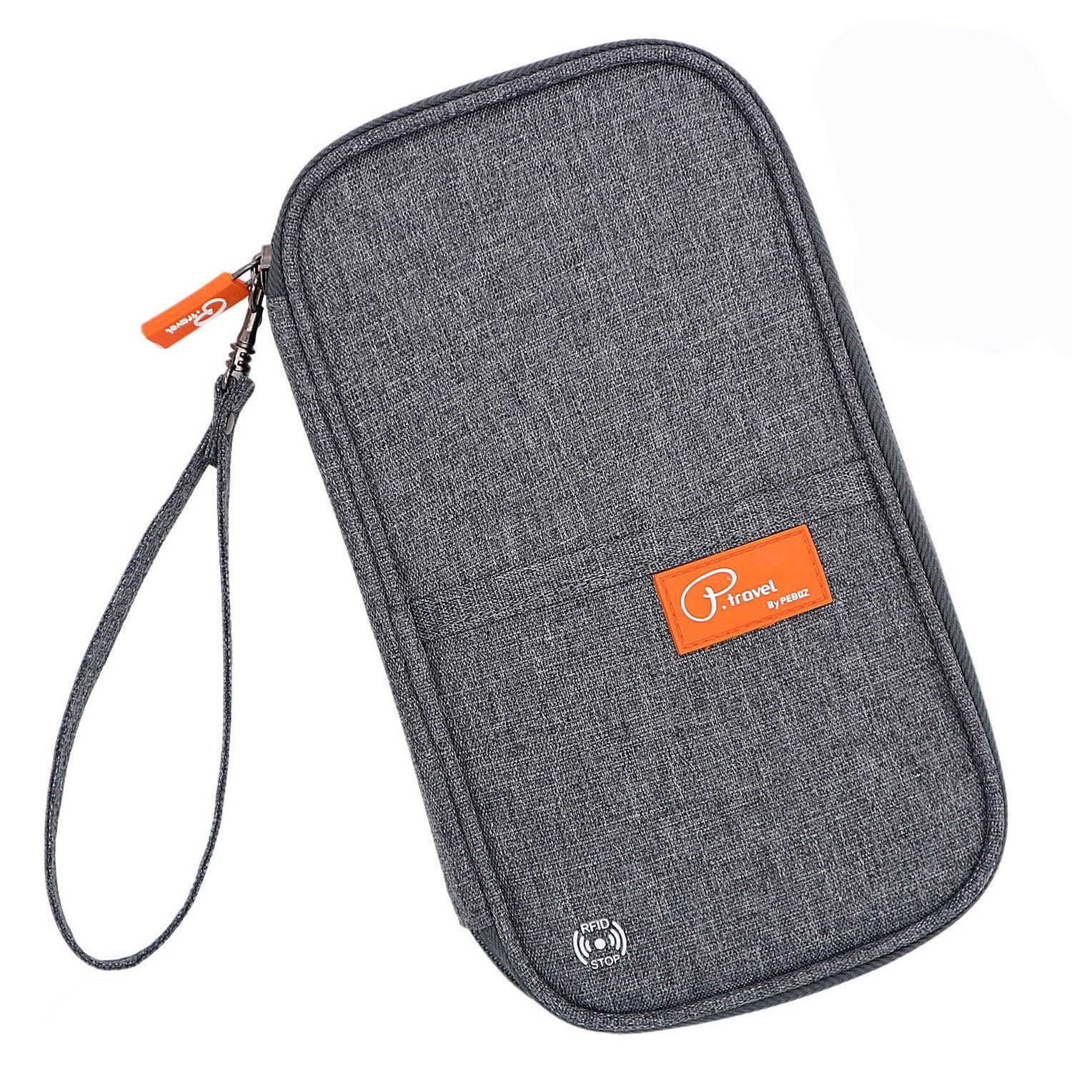 Feeker Travel Passport Wallet Credit Card Holder Journey Case RFID Blocking Mulit-purpose Travel Organizer(Gray)