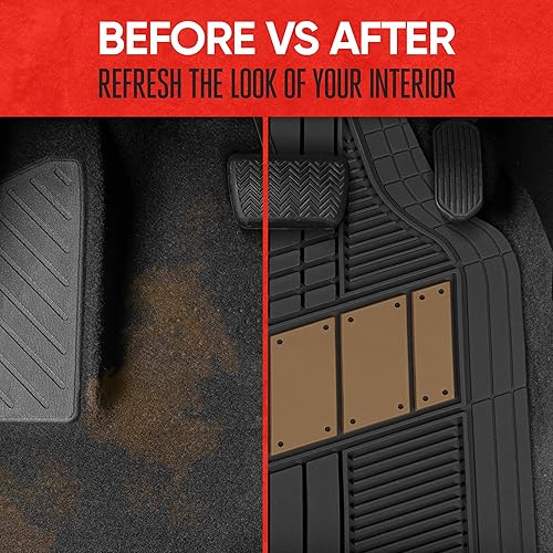 Miniatura 5 de Motor Trend DualFlex - Tapetes de goma de dos tonos para automóvil, SUV, camioneta, camión